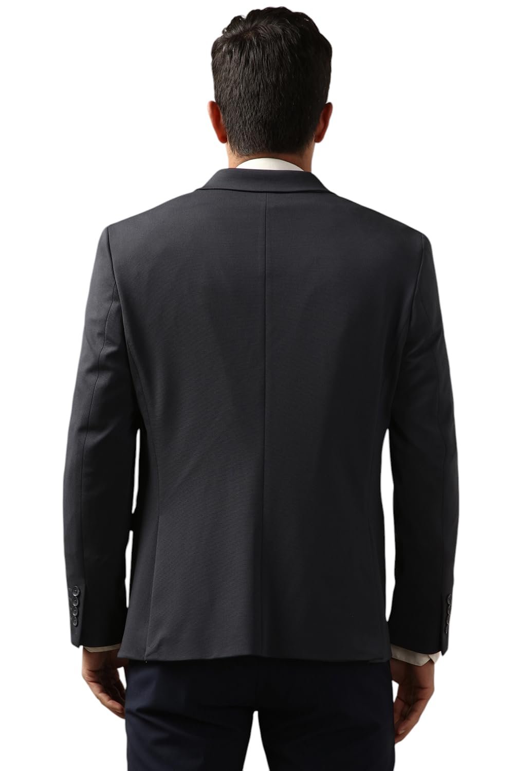 Peter England Men's Classic Blazer (PIBZWNSP988272_Charcoal