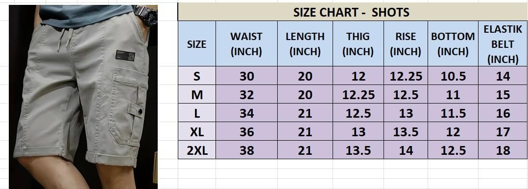 Men shorts || Men shorts cotton || Men shorts casual (Short-10-Grey-XL)