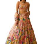 AG Clothing Women's Georgette Semi Stitched Lehenga Choli With Dupatta, Designer Sequin Embroidery Work, Traditional Ethnic Wear Wedding Lehenga for Women