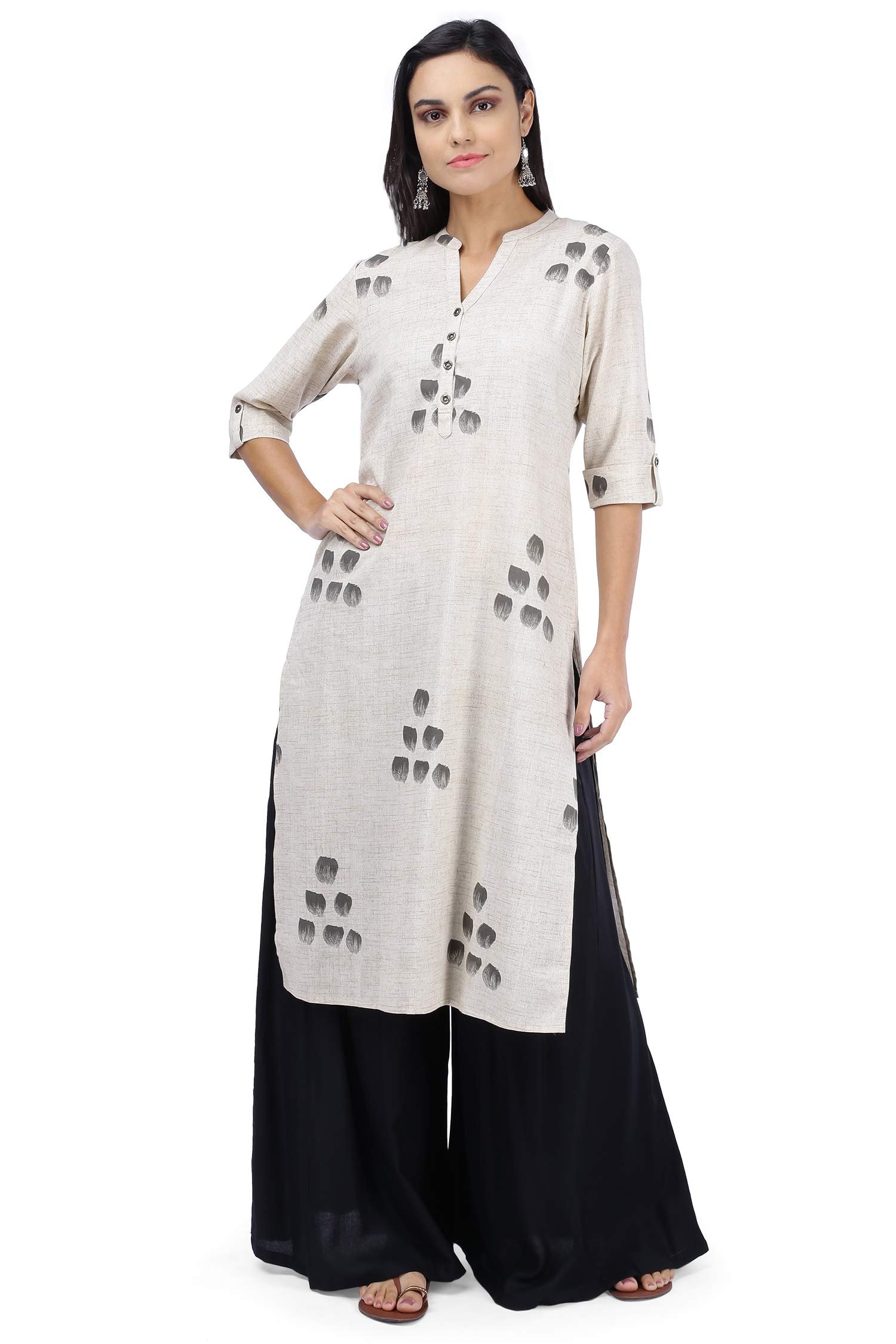 3wish Rayon Flared Palazzo Pants for Women from Ayesha Creations: Stylish White Palazzo Pants, Beige Pants, & Dhoti-Inspired Designs - Perfect for Versatile Fashion Trends Women Love - Colour Black