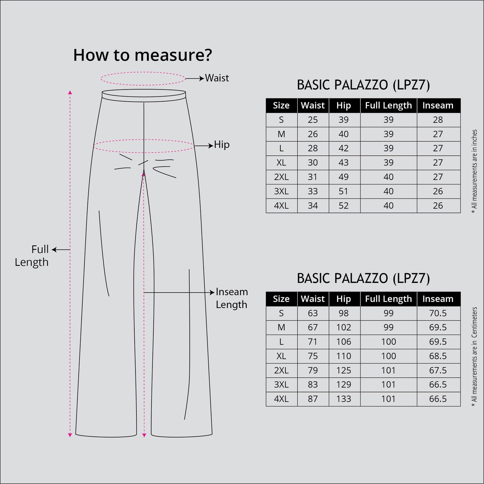 Go Colors Solid Viscose Basic Palazzo for Women | Mid Rise, Side Pockets, Bright Red_LPZ7_Red_L