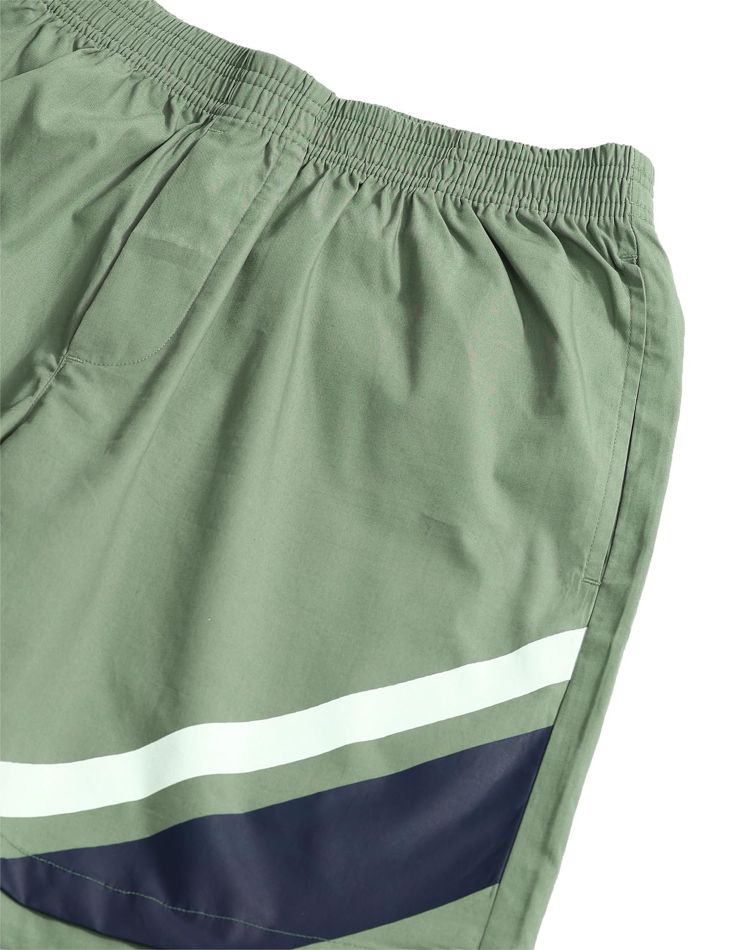 U.S. Polo ASSN.. Mens OEX06 Mid Rise Solid Outer Boxers(OEX06-PL_Hedge Green_L)