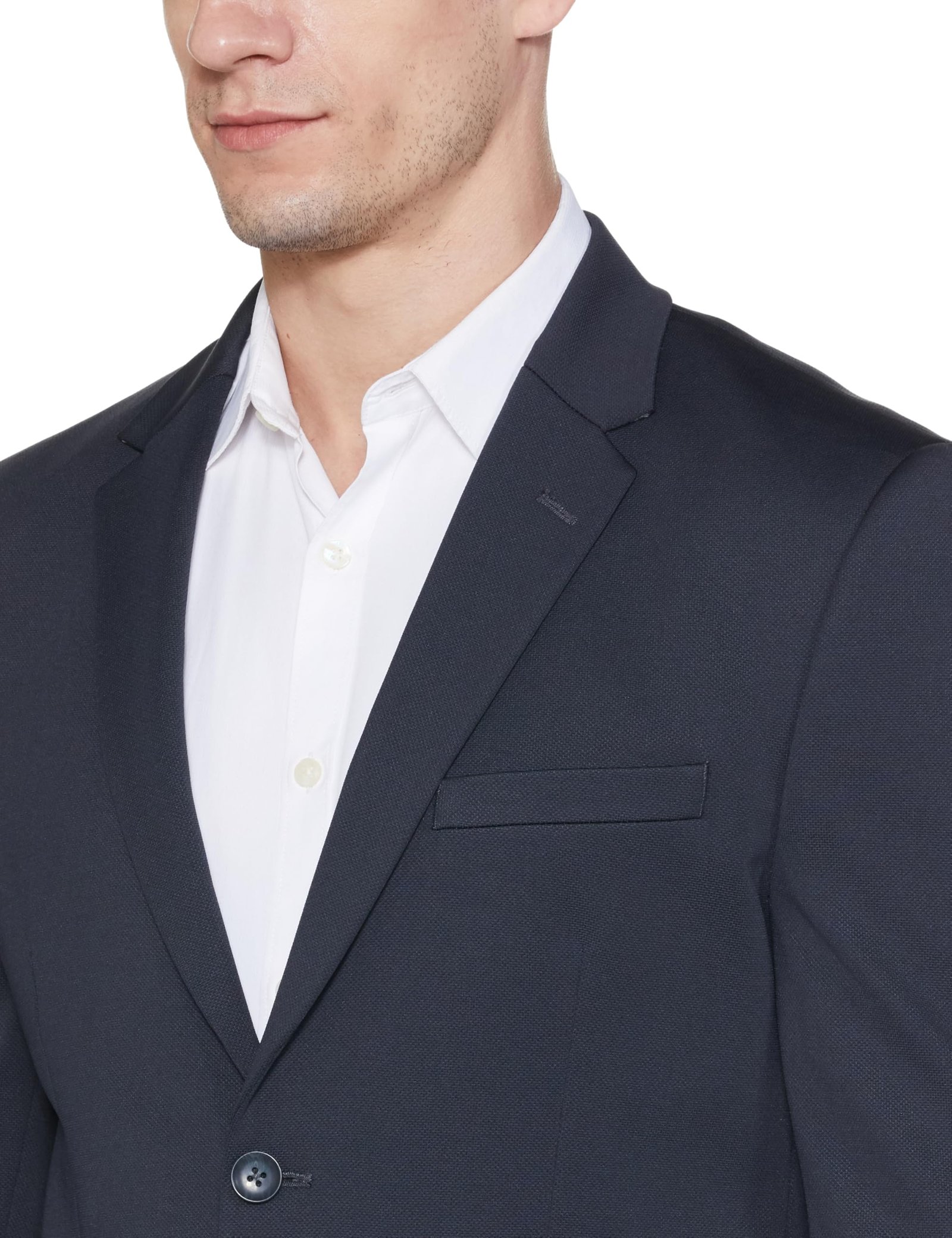 Peter England Men's Classic Blazer (PIBZWNSP988272_Charcoal